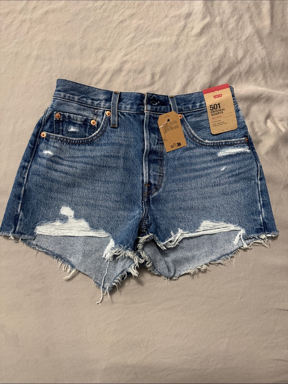 Levi's 501 Jean Shorts - Dark Blue